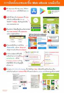 วิธีติดตั้งแอพ Meb และซื้อ eBook